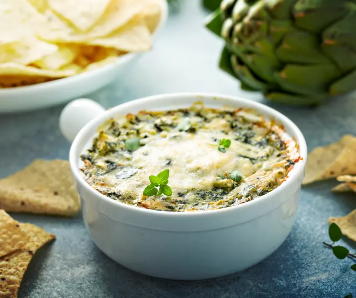 Chupe de alcachofas vegano