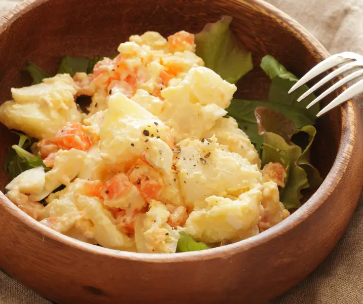 Papas zanahoria mayonesa vegano