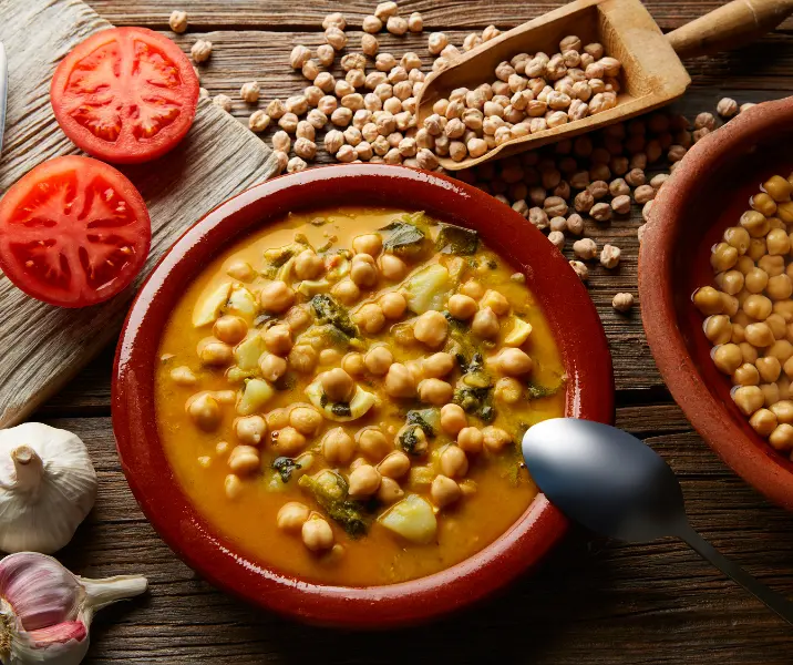 Garbanzos guisados vegano