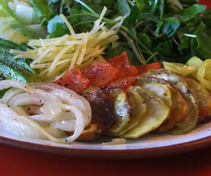 Ensalada de camotes asados