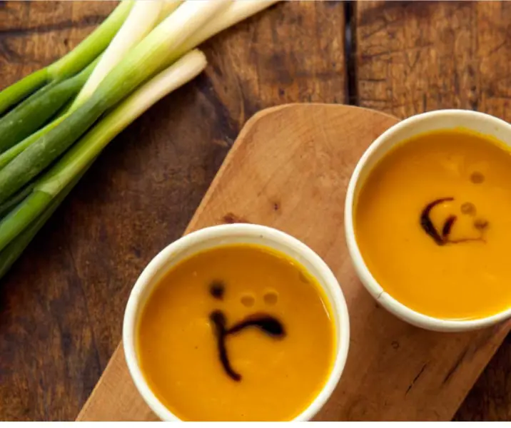 Crema de zapallo aromatizada al jengibre thermomix