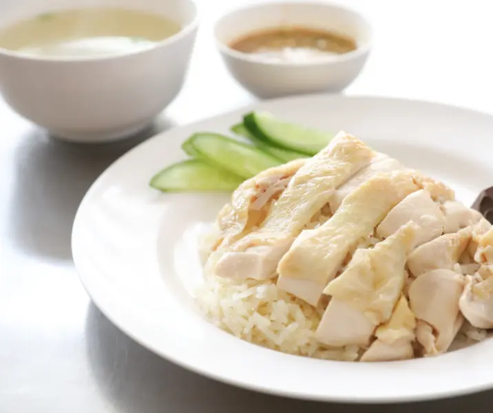 Pollo con salsa de queso azul y arroz thermomix