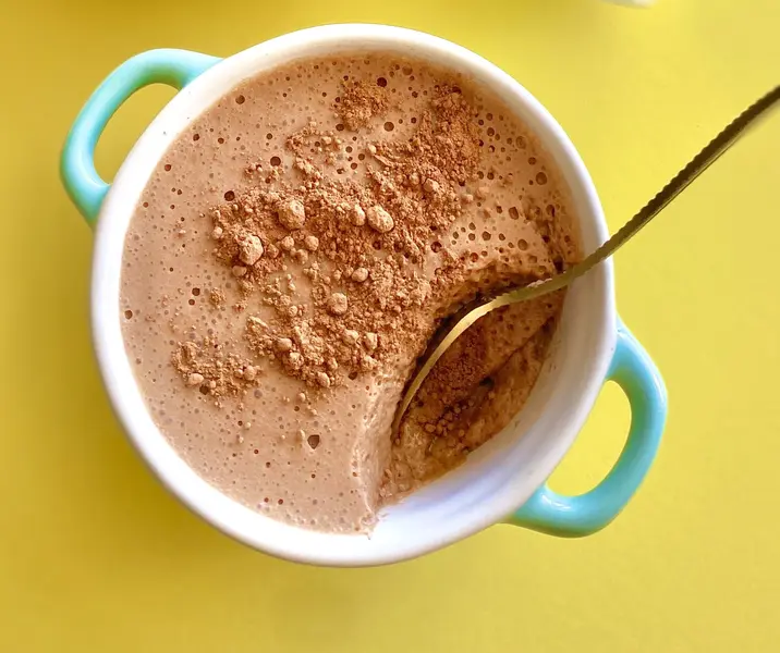 Mousse de chocolate y yogurt sin gluten