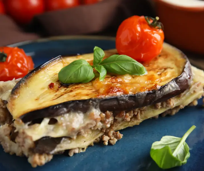 Lasaña berenjena y zapallo italiano sin gluten