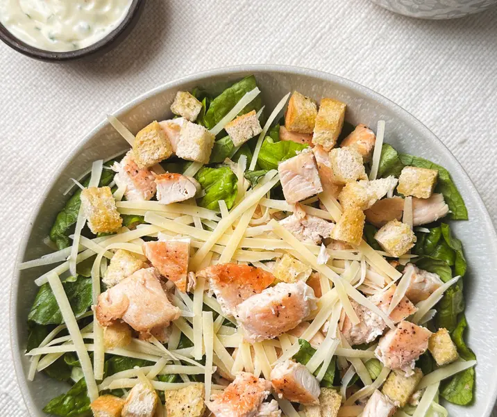 Ensalada césar sin gluten