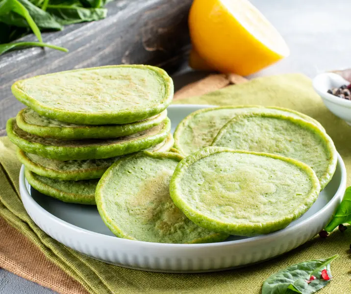 Panqueques de espinaca sin gluten