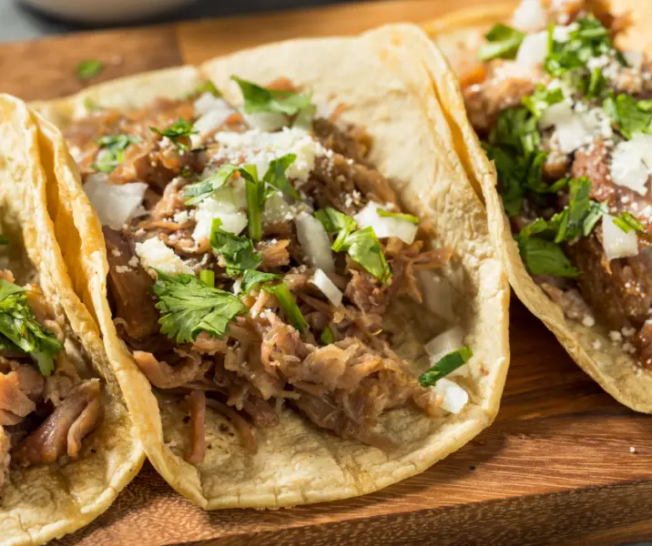 Fajitas rellenas de carne