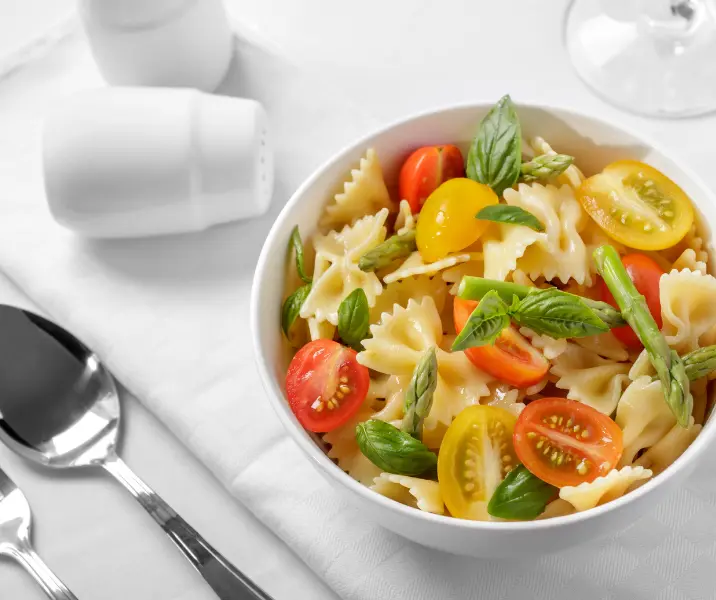 Ensalada de corbatitas y espárragos