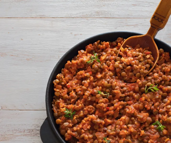 Lentejas thai sin gluten