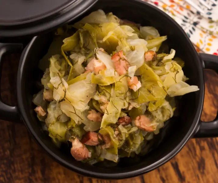 Estofado de verduras y tocino sin gluten