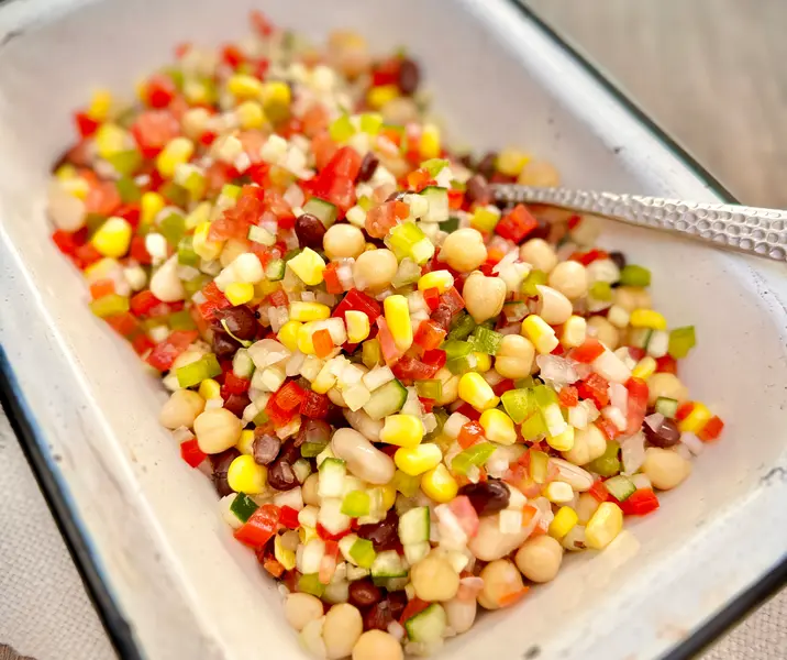 Ensalada de legumbres sin gluten