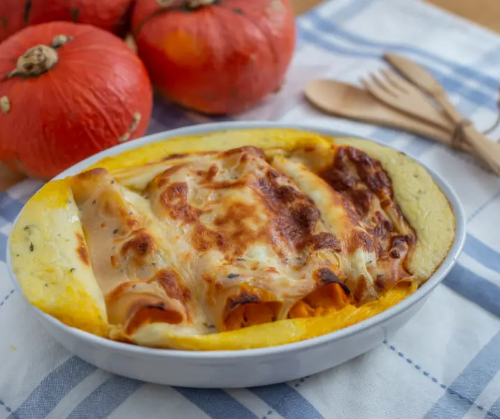 Canelones de zapallo sin gluten