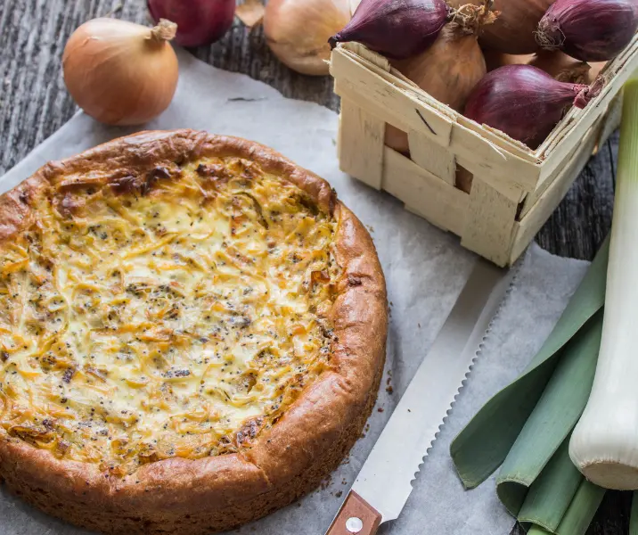 Kuchen de choclo y cebolla sin gluten
