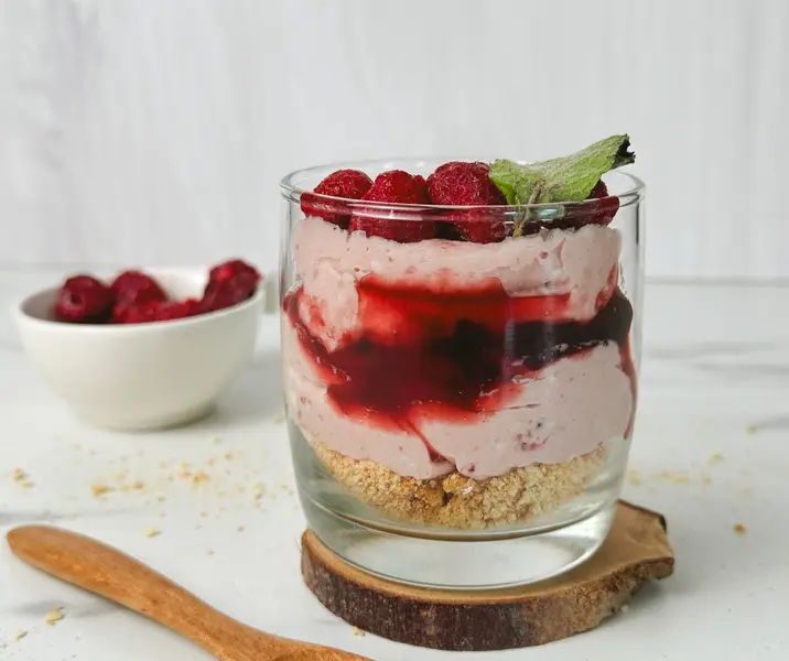 Cheesecake de frambuesa sin gluten