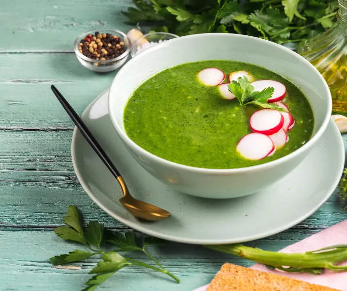 Crema de espinaca sin gluten