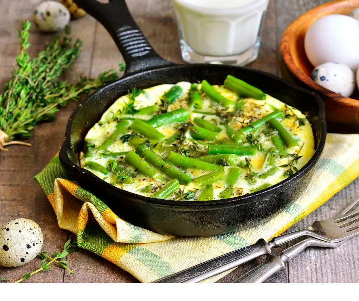 Tortilla de porotos verdes sin gluten