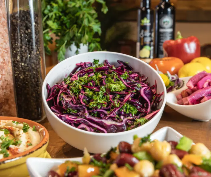 Repollo con cilantro sin gluten