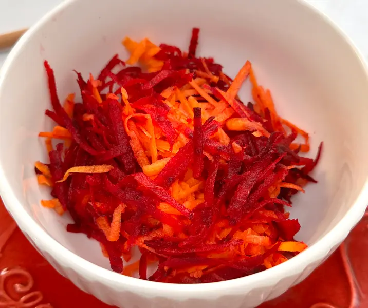 Betarraga con zanahoria sin gluten