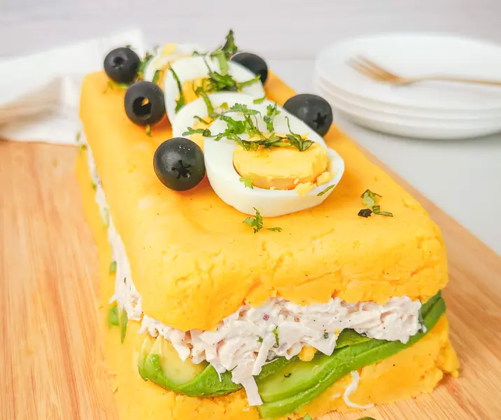 Causa de pollo sin gluten