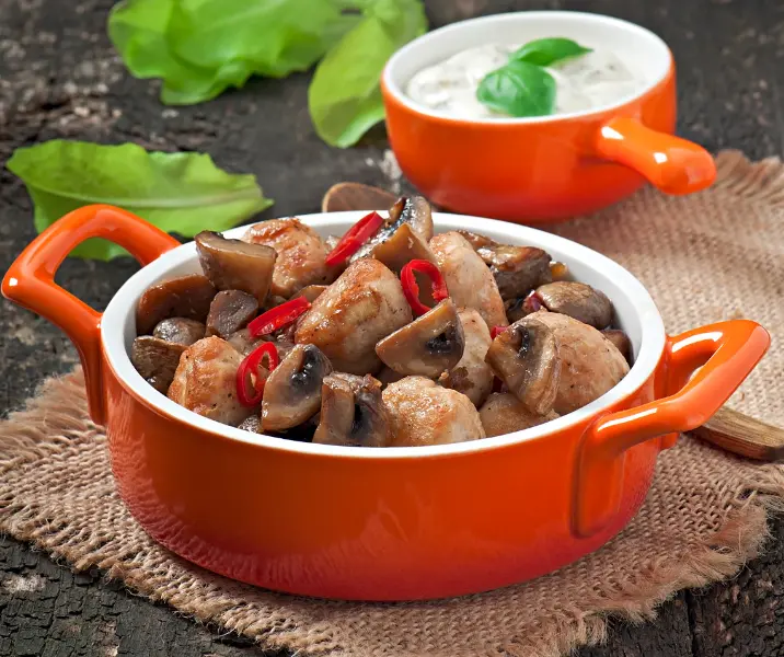 Ceviche de champiñones sin gluten