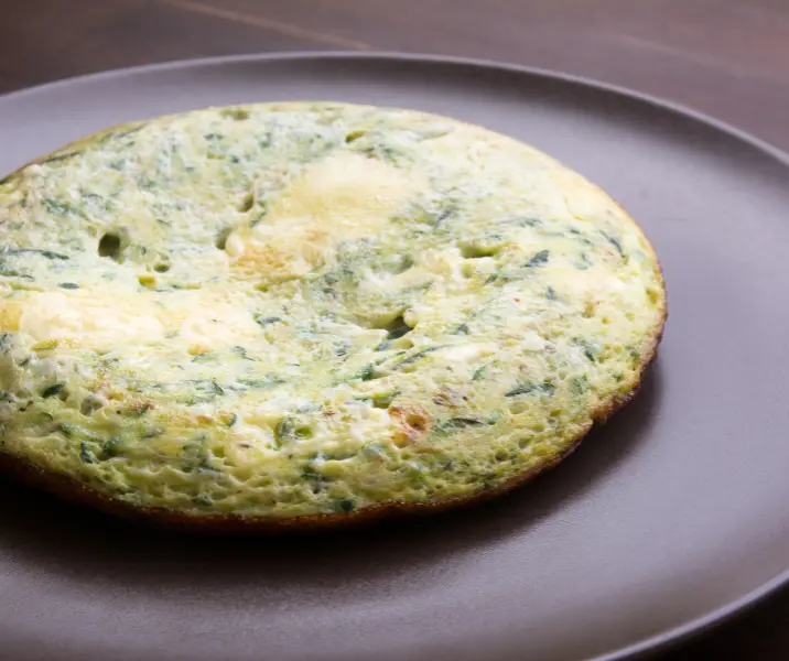 Tortilla de zapallos italianos con arroz sin gluten