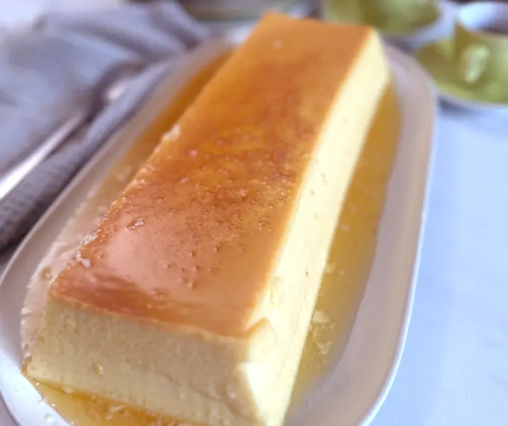 Flan de vainilla sin gluten