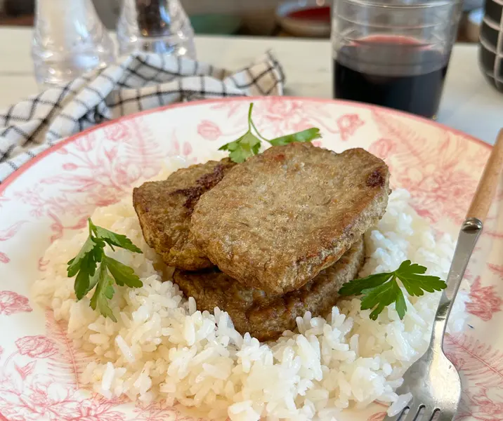 Hamburguesas con arroz sin gluten