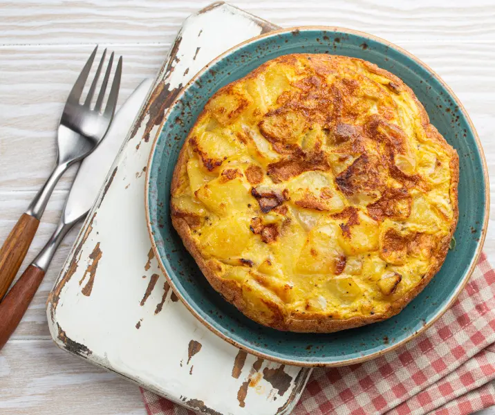 Tortilla de papas sin gluten