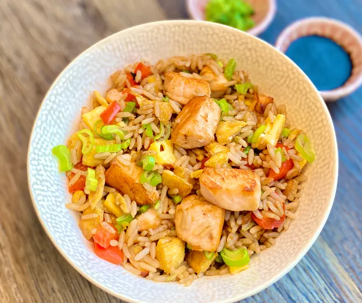 Arroz chaufán de pollo