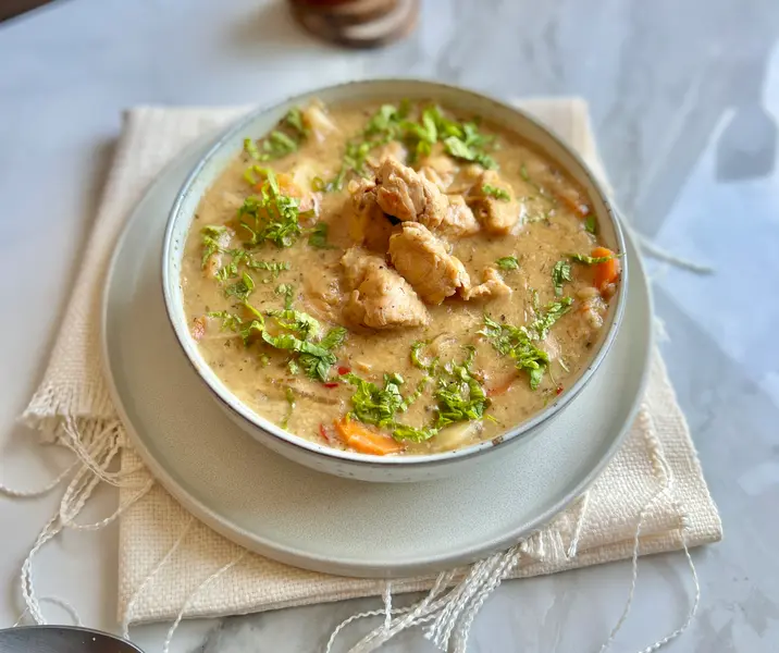 Guiso valdiviano de pavo