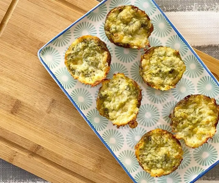 Muffins de pollo, espinaca y champiñones sin gluten