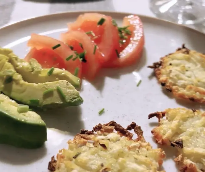 Papas rosti con ensalada sin gluten