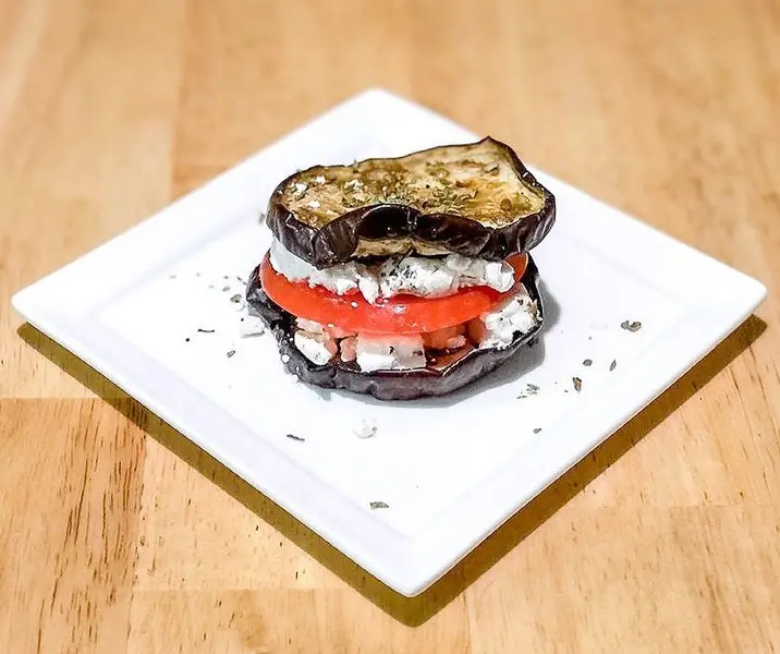 Mini torta de berenjenas sin gluten