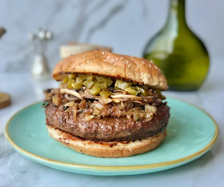 Hamburguesa explosiva