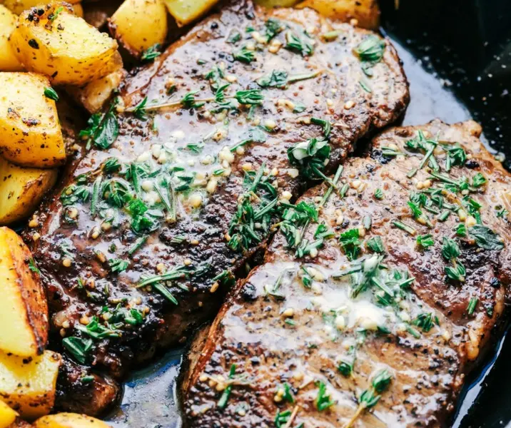 Bistec con papas doradas maría ayuda