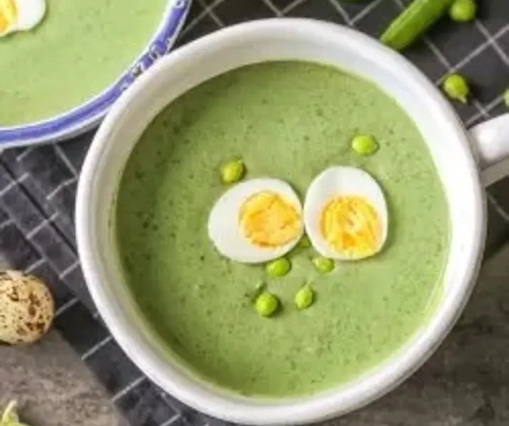 Puré de arvejas con huevo a la copa maría ayuda