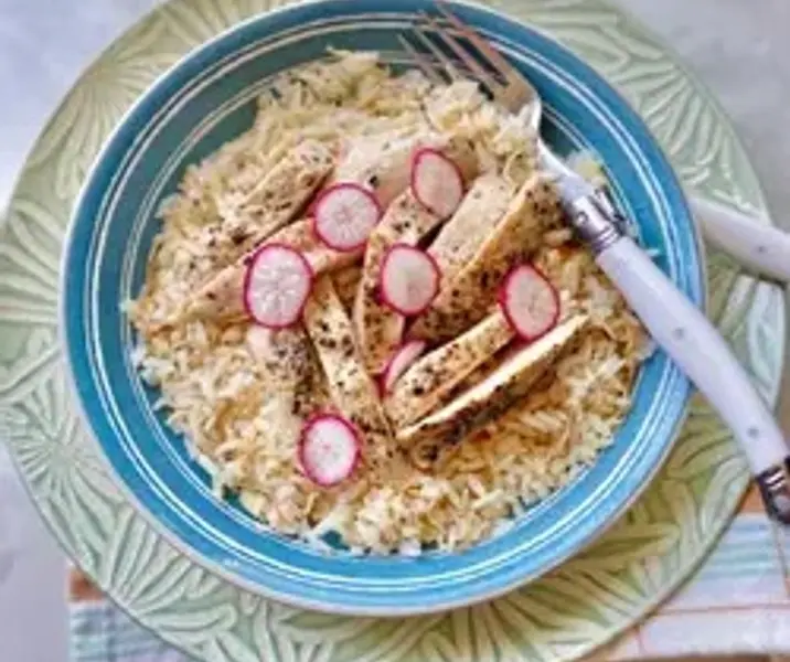 Filetitos de pavo con arroz árabe maría ayuda