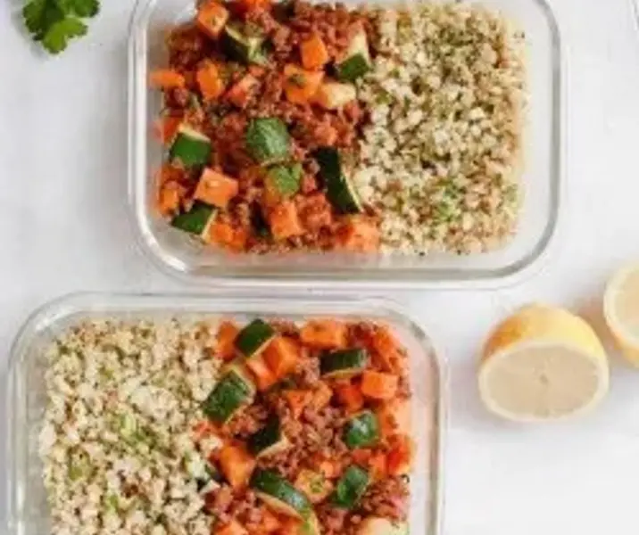 Arroz con carne molida y cilantro maría ayuda