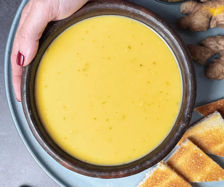 Crema lista de zapallo y jengibre