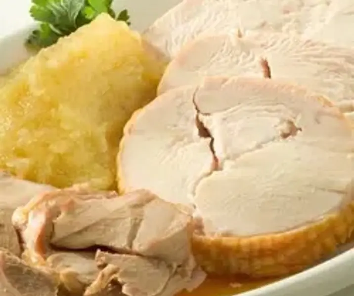 Pavo al jugo con puré de papas maría ayuda