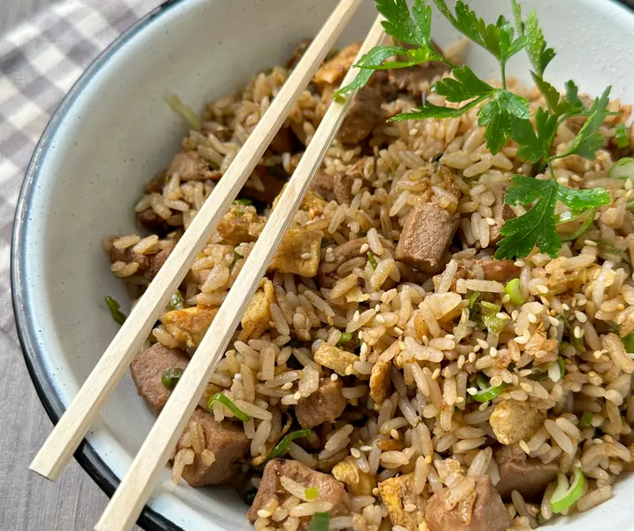 Arroz chaufán de cerdo bbb