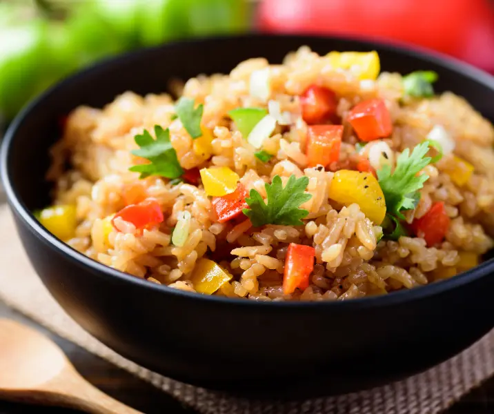 Arroz con verduras y aliño oriental bbb