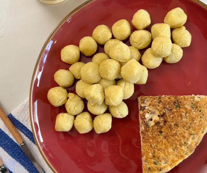 Tortilla de atún con papas duquesas bbb