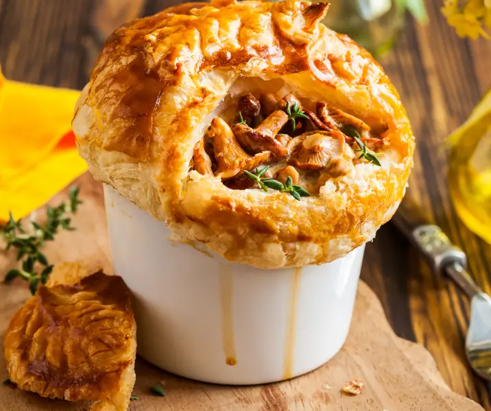 Pastel de champiñones bbb