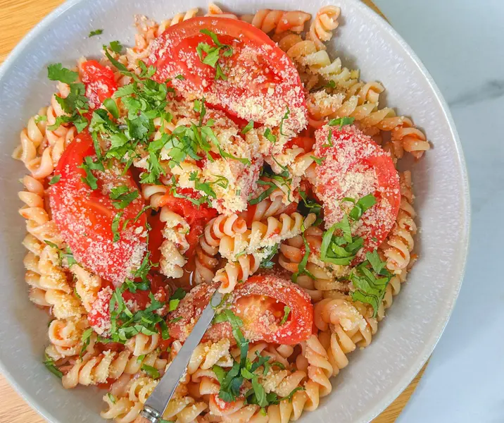 Espirales atomatados con cilantro bbb