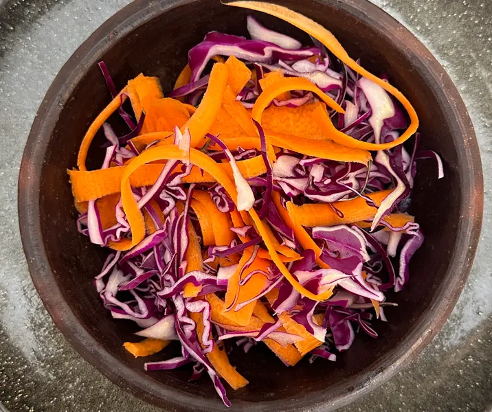 Repollo morado y zanahoria bbb