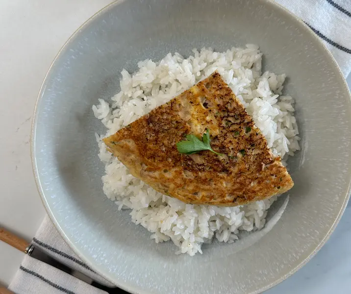 Tortilla de atún con arroz bbb