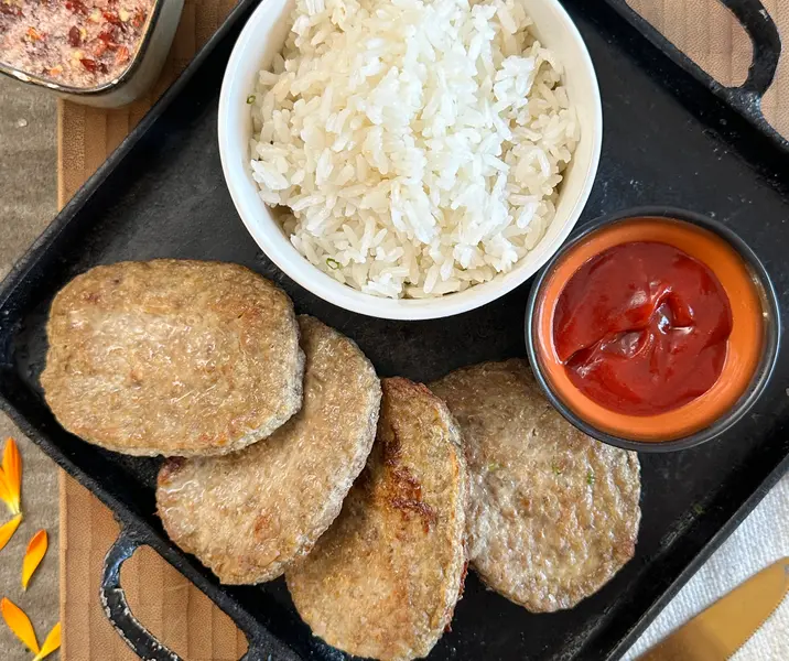 Hamburguesas con arroz bbb