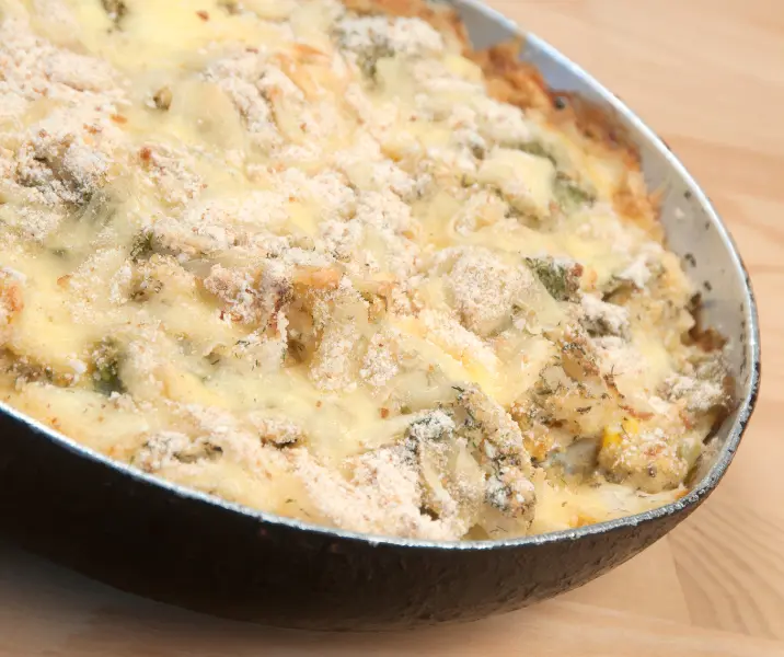 Budín de coliflor bbb