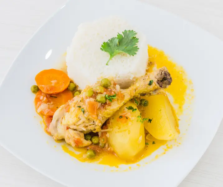 Pollo al jugo con arroz bbb